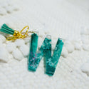 Letter Keychain - Teal