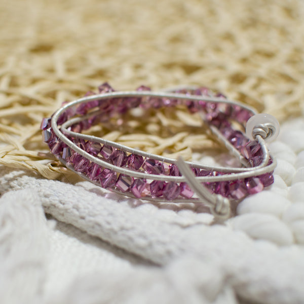 Lavender Wrap Bracelet