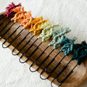 Blues & Greens- Large Paperclip Bookmarks - Macrame