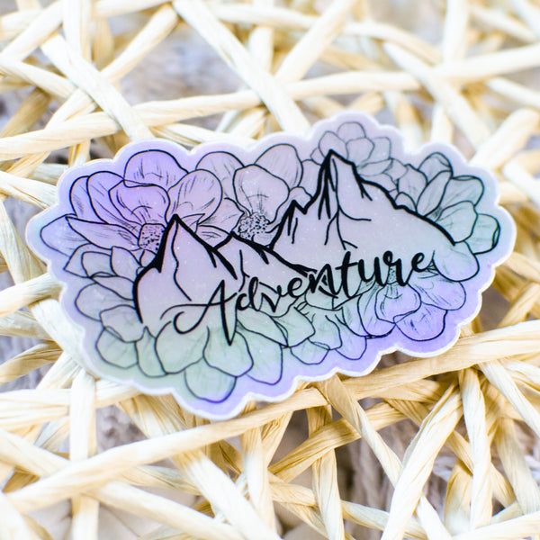 Adventure Sticker - Holographic