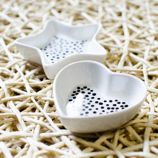 Polka Dots Ceramic Jewelry Dish