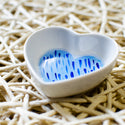 Blue Brush Ceramic Jewelry Dish