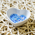 Blue Brush Ceramic Jewelry Dish