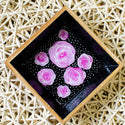 Pink Roses & Dots Wooden Tray
