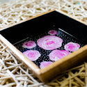 Pink Roses & Dots Wooden Tray