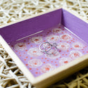 Purple & Rose Gold Wooden Tray
