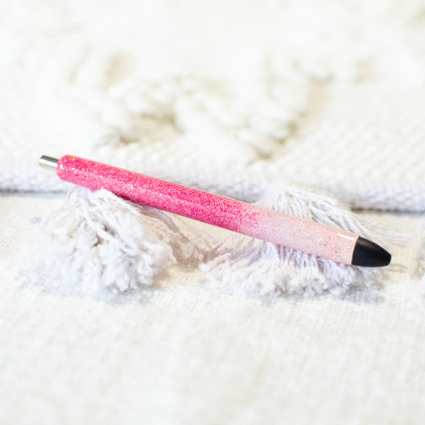 Pink Ombre Glitter Pen